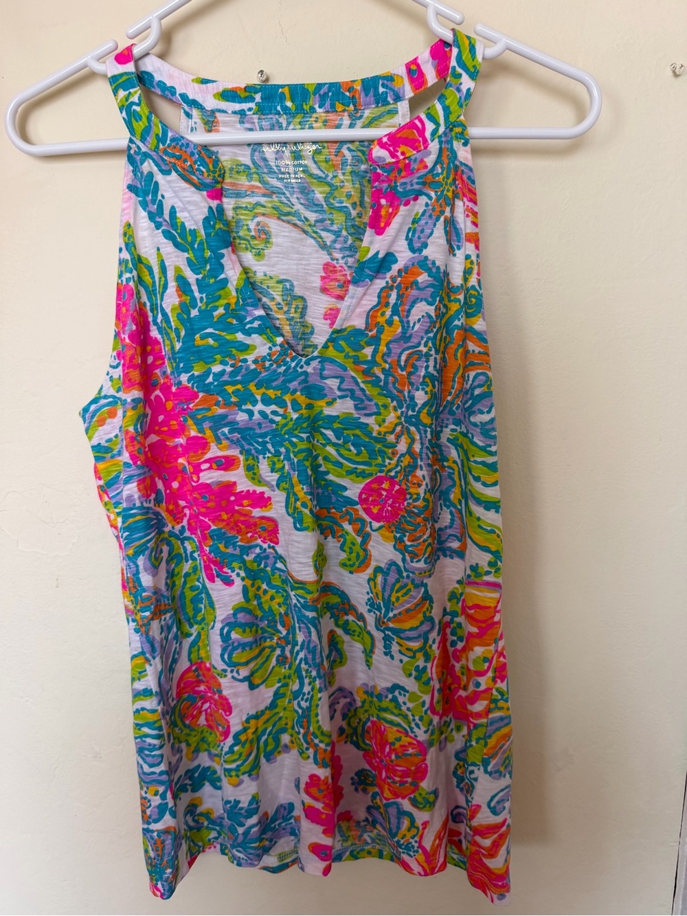 Lilly Pulitzer Arya Split Halter Tank Top